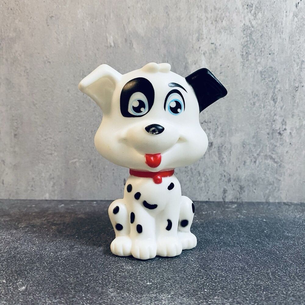Vintage Dalmatian Puppy Dog Hard Plastic Toy